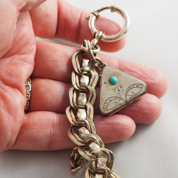 Antique Gold Filled Watch Chain with Locket $75 OBO - Picture 3 of 10